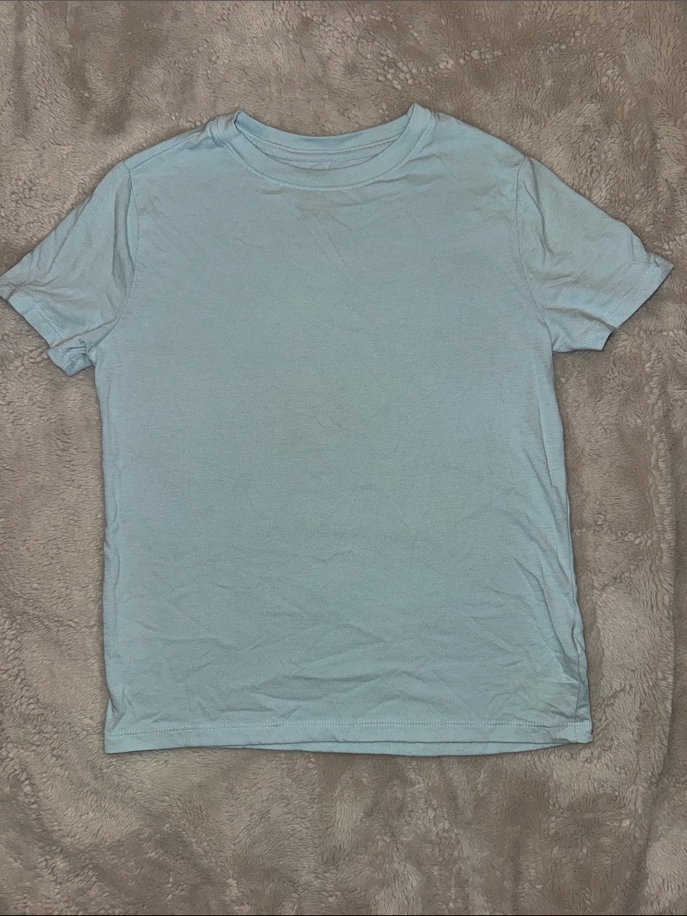 Cat & Jack Light Blue Crew Neck Short Sleeve Tee